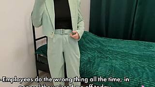 Oh wow, stepmother's massage turns into cumshot! She swears during fucking with dirty talk!