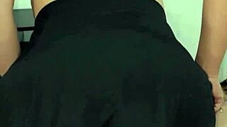 Horny cheerleader skips training to ride big cock and swallow cum