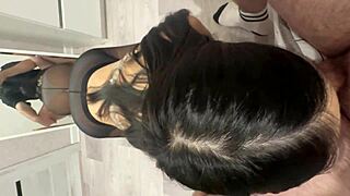 The Student Assists Her Friend in a Private Moment