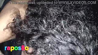 Mature woman sucks big dick at event