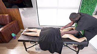 Oily Massage Ends In Interracial Sex With Big Cock Bbc To Latina Milf Pawg Ends In Creampie Kylei Ellish & Semaj