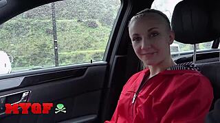 my gf jade amber rides, sucks, and swallows after sharing kinkiest stories with ken