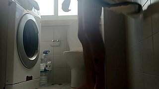 He went to shave his big dick and spit out a lot of milk.