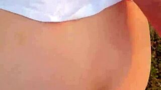 almost caught fucking in the park with big tits