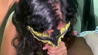 Swallowing Neighbor's Cock Entirely in Midnight Submission