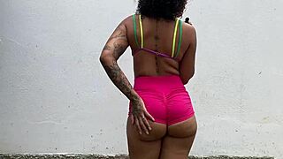 Naughty Girl Exhibits in Public, Guides Masturbation to Receive Cum Inside