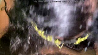 Swallowing Neighbor's Cock Entirely in Midnight Submission