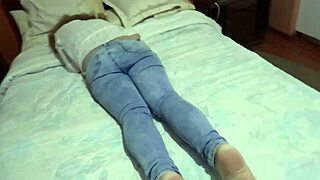 Beautiful Stepmom Masturbates in Jeans Compilation, Detailed Scenes of Pleasure