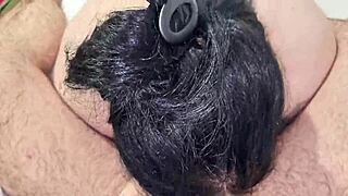 Stepmom 50 blowjob-handjob under water.