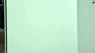 husband films wife cleaning the floor - en sub