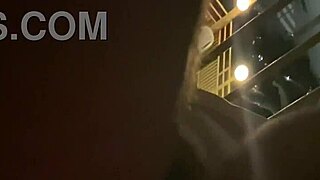 public hotel balcony sex with big cock fucking wet pussy 😈