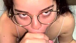 Debora Mendes gives POV blowjob with ass reflection and facial 😈