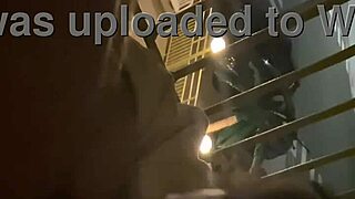 public hotel balcony sex with big cock fucking wet pussy 😈