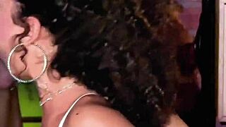 i gag hard on it - sloppy deepthroat by brunette latina with natural tits 😈