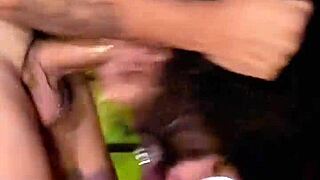 i gag hard on it - sloppy deepthroat by brunette latina with natural tits 😈