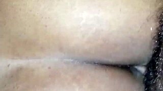 the ebony wife got a QUICK CUM during her massage