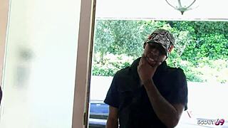 Black Beauty Wife Tempts Big Dick Black Boy In Husband's Absence