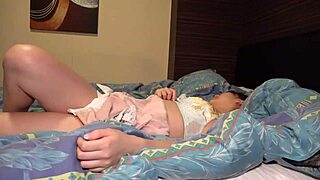 Japanese petite girl filmed after gymnastics