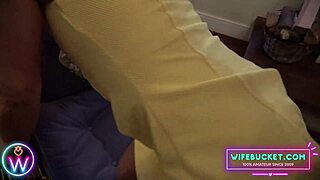 homemade moment petting latina wife's features at sunset