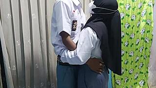 high school girl celebrates graduation with boyfriend