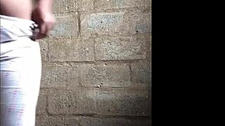 young thick natural teen with massive ass cheeks swallowing cum in african hood