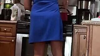 Sexy Blonde Wife in Everyday Life!