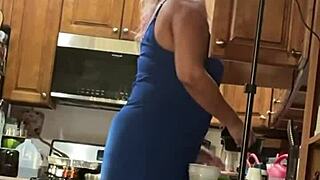 Sexy Blonde Wife in Everyday Life!