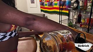 my stepsister twerking in my new benz, wanting a ride but getting fucked