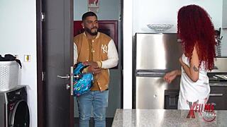 delivery guy visits venezuelan home for quick encounter