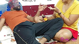 Indian young sister-in-law pinky makes brother-in-law lick her pussy