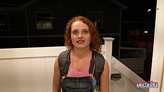 Petite Ginger Luna Parish Deep Fingers Her Twat And Stuffs It With A Dildo