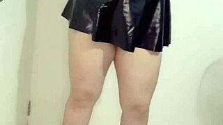 The Mexican Secretary Strips Naked, Showing Her Panties, Ass, And Pussy On Camera.