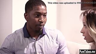 sexy blonde teen 18+ jumps on partners big black dick