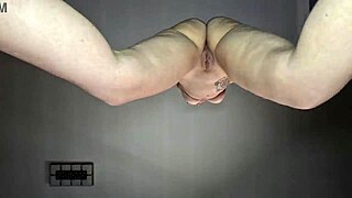 hot tattooed babe dancing nude with two angles 😍