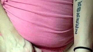 Rubbing my clit led to piss play for a leg-shaking orgasm.