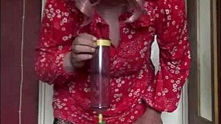 bisexual crossdresser loves piss that much he wants to swallow yours right from out of your bladder