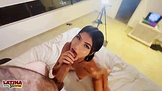 Latina Teen Slut, How's Your First Cum Facial? In Casting!