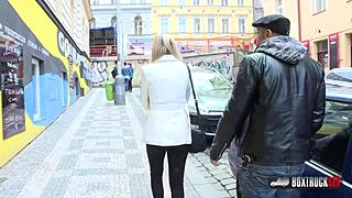 Slender Blonde Victoria Pure First Time Fucking In Public