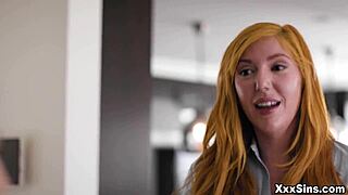 Lauren Phillips chaperones teen neighbor Maya Woulfe and her girlfriend Lily Larimar for their first lesbian sex.