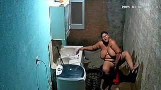 Hidden Camera: Neighbor Masturbates in Backyard, Watched by Neighbor!