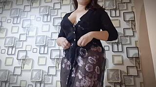 Hot asian sexy girl passionate play natural big tits and show to her lover