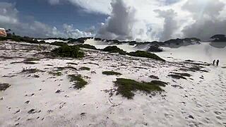 Five Friends Strolling Naked On Salvador's White Sand Beach 😎