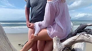 did you see that anal creampie on the public beach?