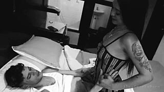 Bang! Young Venezuelan Couple In Black And White Fucks Hard With Blowjob, Doggystyle, And Rough Riding