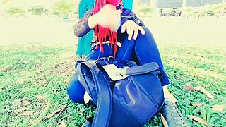 feeling the passion in anal sex with a 19-year-old redhead latina's big ass for money