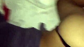 latina bends over for doggystyle fucking in thong panties