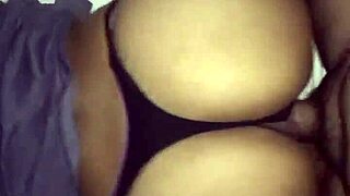 latina bends over for doggystyle fucking in thong panties