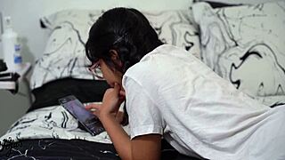 fuck for my silence stepsister gets an offer she cant refuse