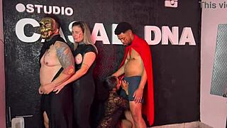 Halloween Party Orgy: Couples Devour Wet Pussies And Thick Cocks, Almost Cumming On Sluts!