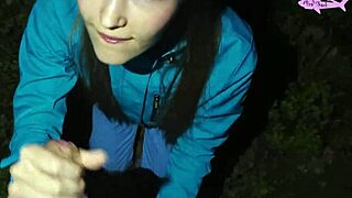 adorable girl got lost in forest 😲, i showed her the way, but in return 😈 on wifetube.xxx